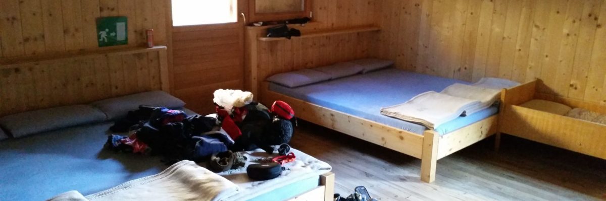 Bettenlager auf der Brixner Hütte
